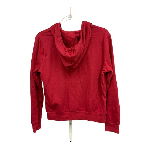 Red Fleece Zip Up Hoodie - Picture 2 of 2